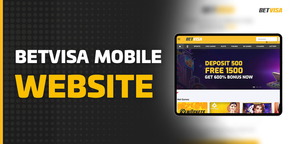 Betvisa Mobile Website